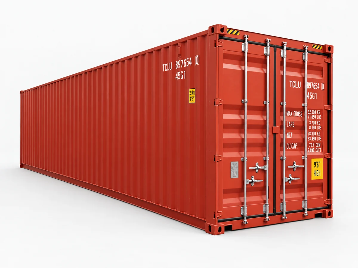 Contenedor completo 40HQ para carga FCL